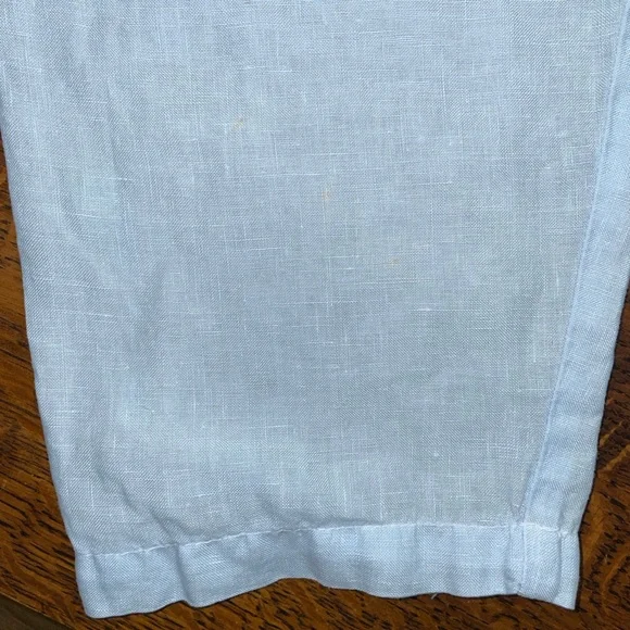 Soft Surroundings Linen Button Front Tunic Top Light Blue Women’s 1X Plus Size - Picture 6 of 9